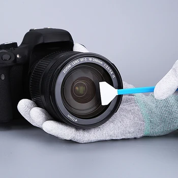 10ks Nástroje Prach Odstraňte Měkkým DSLR Snímače Fotoaparátu Photo Studio Vlákna Tkaniny Vhodné Tampon Kit Univerzální Full Frame Čištění