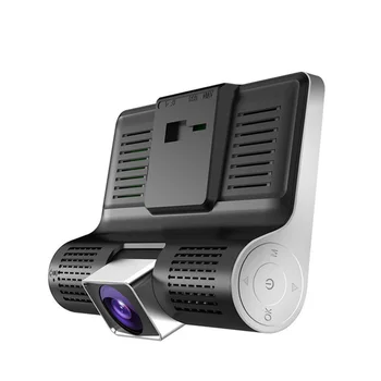 Vysoká rychlost 3 Kamery Auto DVR 4 palcový IPS Dash Cam tři způsob, Full HD 1080P Jízdy Dvr Dual Lens Speciální Záznamník pro Cestování
