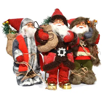 Vánoční Santa Claus Panenky, Hračky, vánoční Ozdoby pro Domácí Vánoční Strom Dekorace, Vánoční Dárek Pro Děti BR57