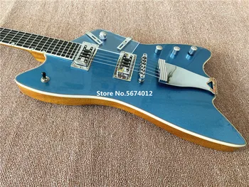 Vysoce kvalitní přizpůsobené modrá metal jazz elektrická kytara, 