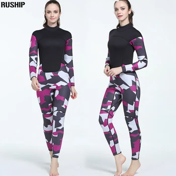 3mm Neopren Vysoce kvalitní ženy Potápěčský oblek neopren barva šití Surf Vybavení Medúzy oděv s dlouhým rukávem vybavená kus